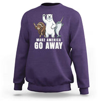 Funny Make America Go Away Sweatshirt Anti Authoritarian Political Gag Gift