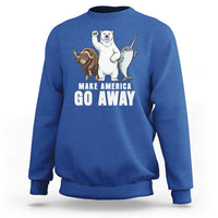 Funny Make America Go Away Sweatshirt Anti Authoritarian Political Gag Gift