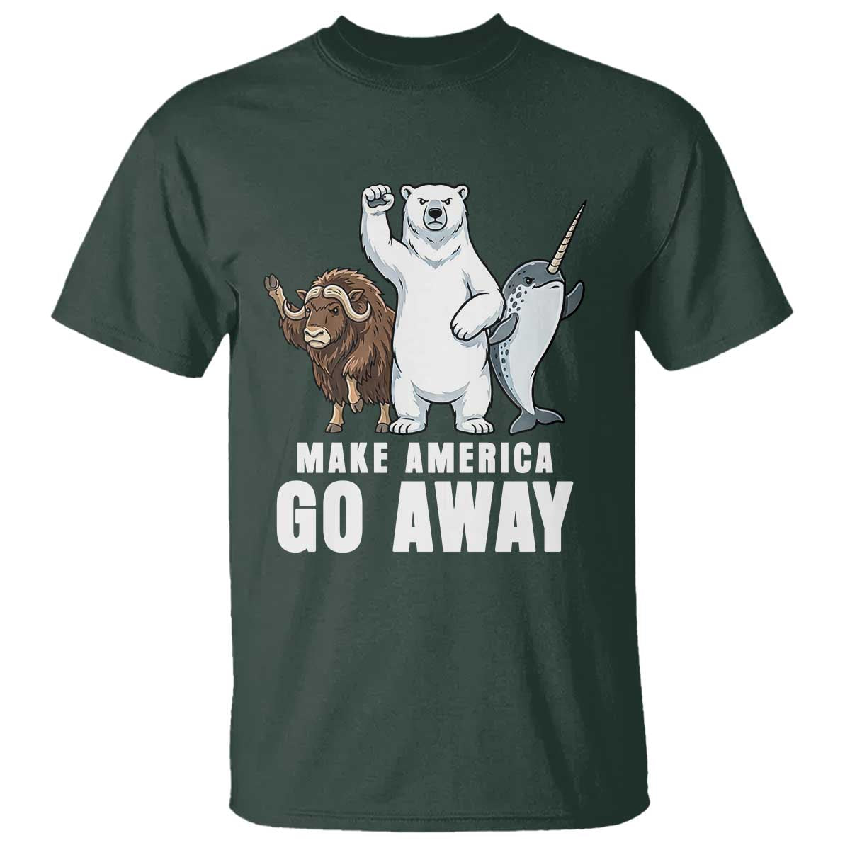 Funny Make America Go Away T Shirt Anti Authoritarian Political Gag Gift