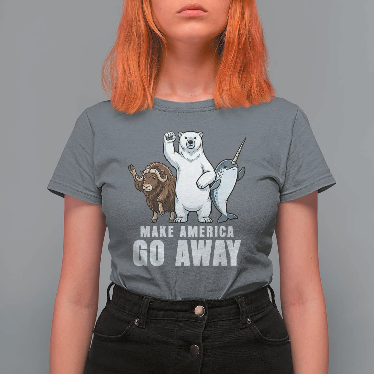 Funny Make America Go Away T Shirt For Women Anti Authoritarian Political Gag Gift