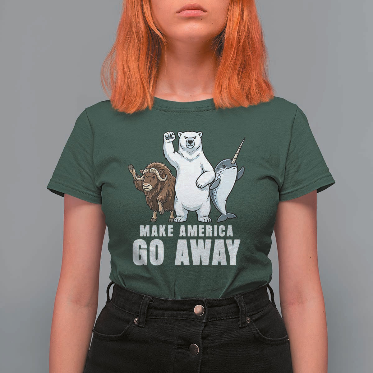 Funny Make America Go Away T Shirt For Women Anti Authoritarian Political Gag Gift