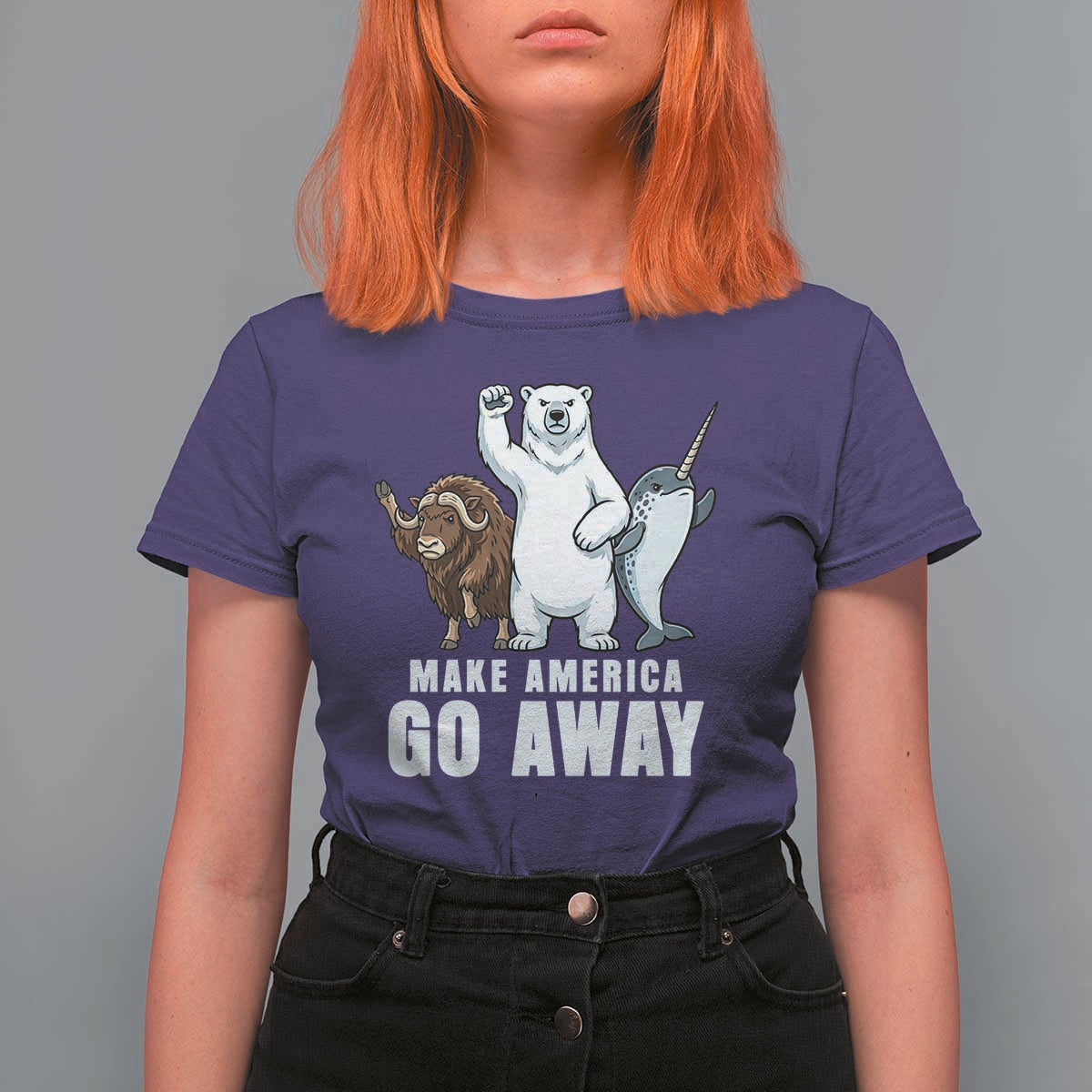 Funny Make America Go Away T Shirt For Women Anti Authoritarian Political Gag Gift