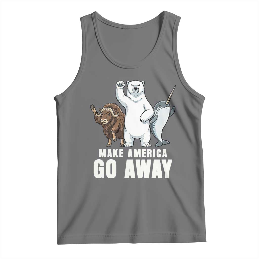 Funny Make America Go Away Tank Top Anti Authoritarian Political Gag Gift
