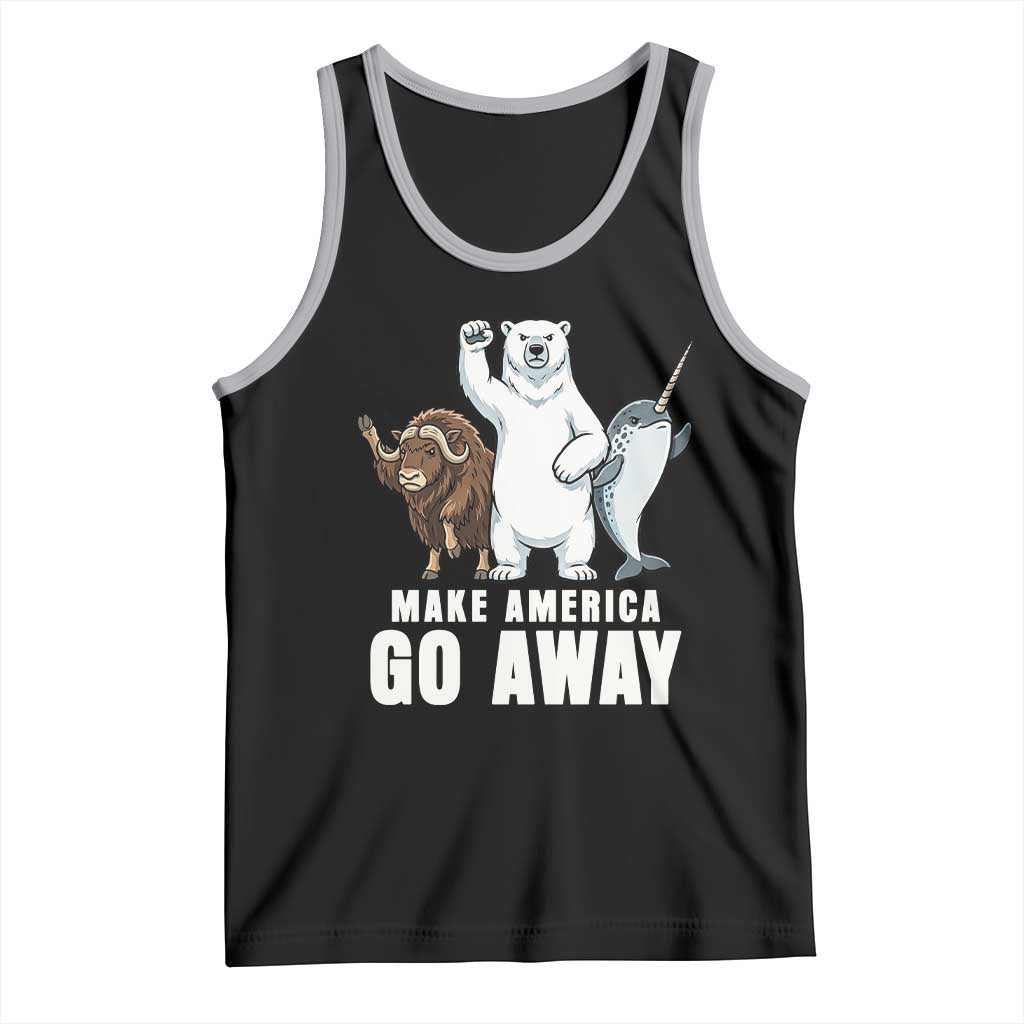 Funny Make America Go Away Tank Top Anti Authoritarian Political Gag Gift