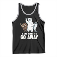 Funny Make America Go Away Tank Top Anti Authoritarian Political Gag Gift