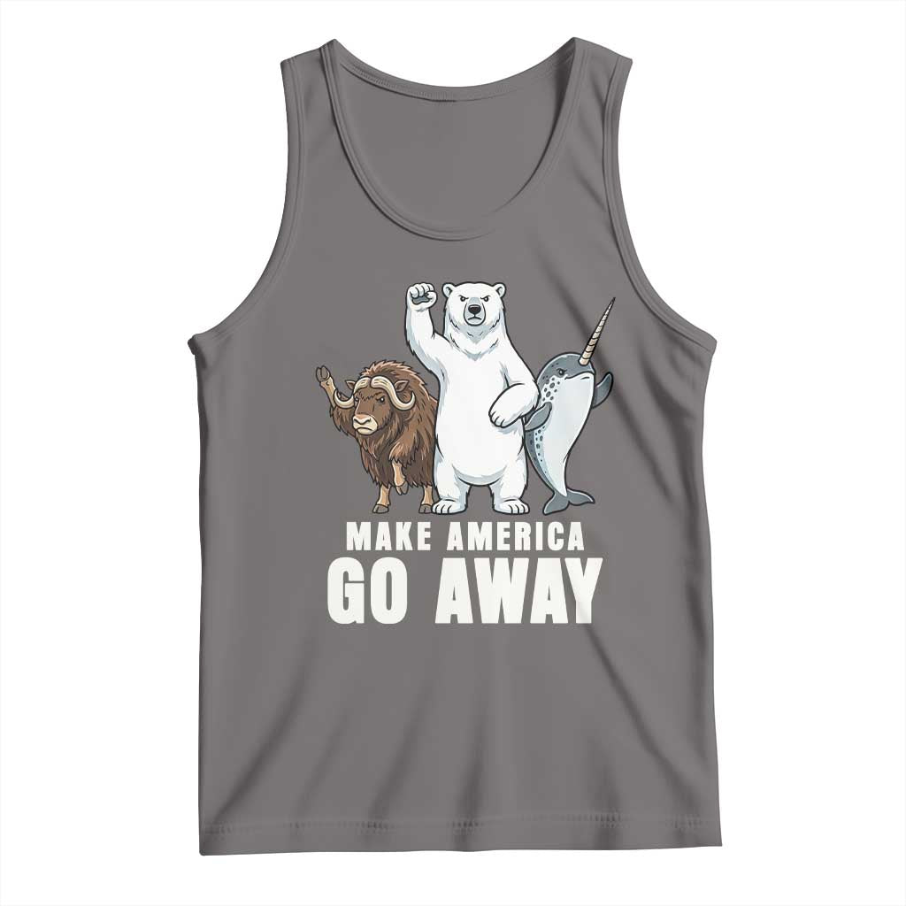 Funny Make America Go Away Tank Top Anti Authoritarian Political Gag Gift