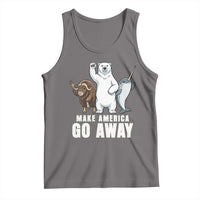 Funny Make America Go Away Tank Top Anti Authoritarian Political Gag Gift