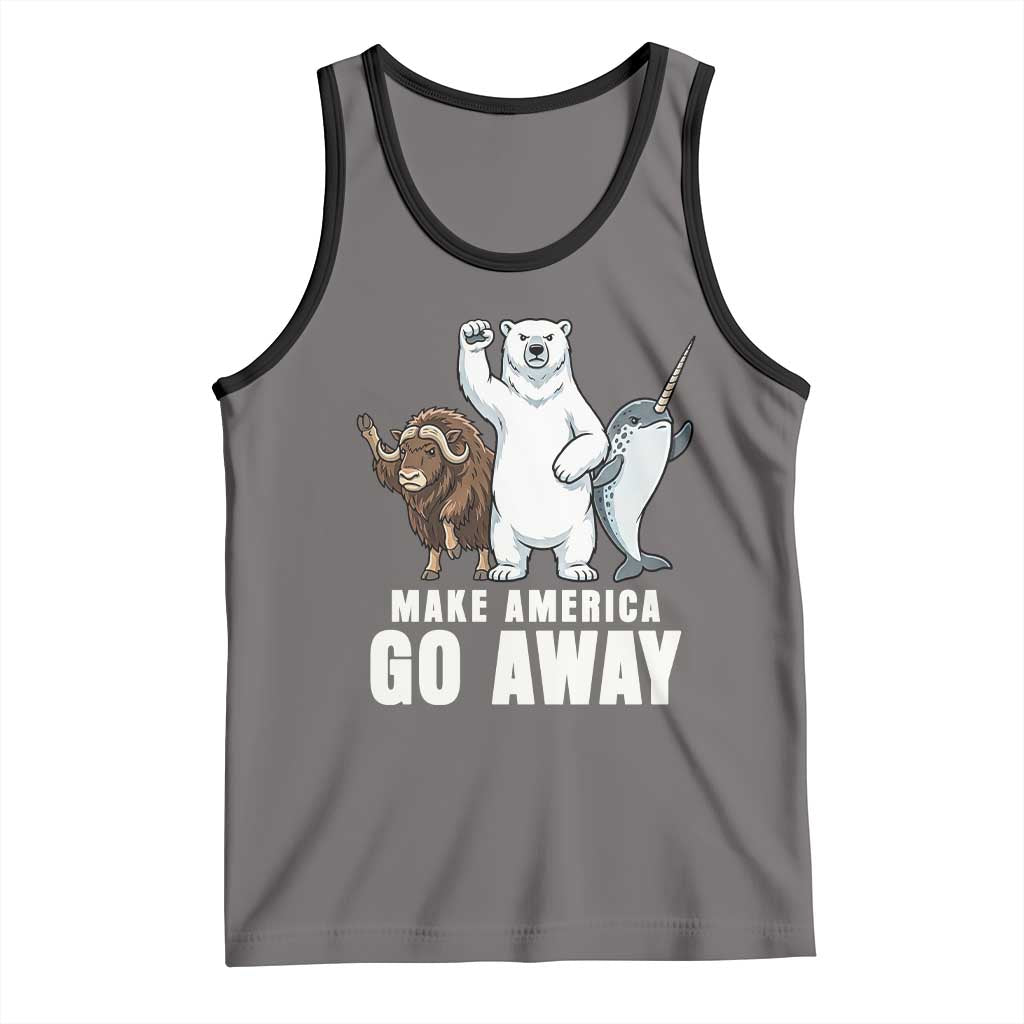 Funny Make America Go Away Tank Top Anti Authoritarian Political Gag Gift