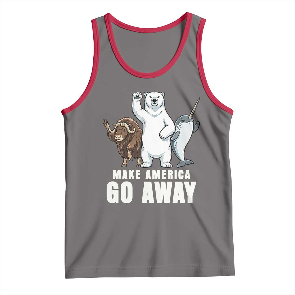 Funny Make America Go Away Tank Top Anti Authoritarian Political Gag Gift