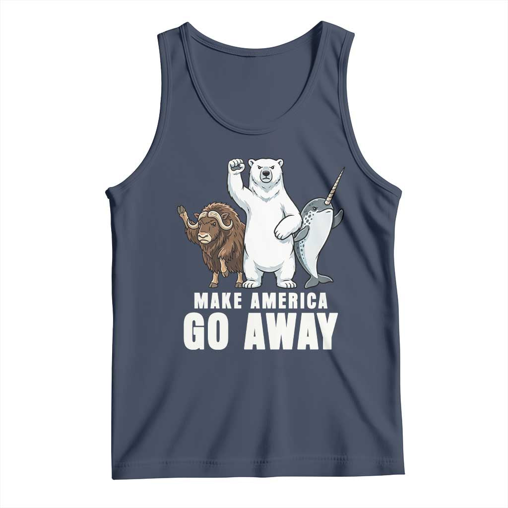 Funny Make America Go Away Tank Top Anti Authoritarian Political Gag Gift