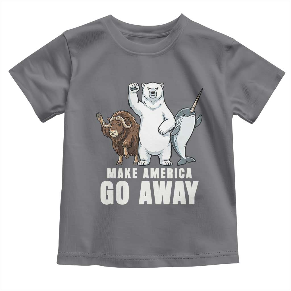 Funny Make America Go Away Toddler T Shirt Anti Authoritarian Political Gag Gift