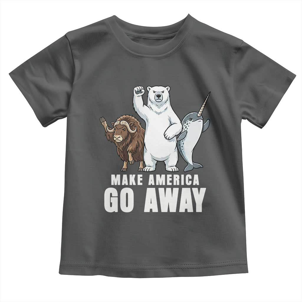Funny Make America Go Away Toddler T Shirt Anti Authoritarian Political Gag Gift
