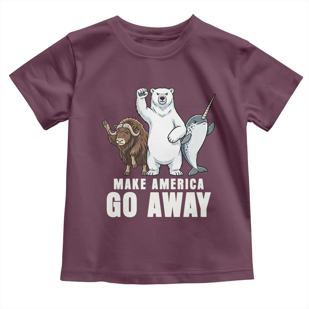 Funny Make America Go Away Toddler T Shirt Anti Authoritarian Political Gag Gift