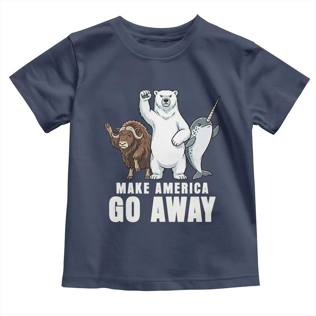 Funny Make America Go Away Toddler T Shirt Anti Authoritarian Political Gag Gift