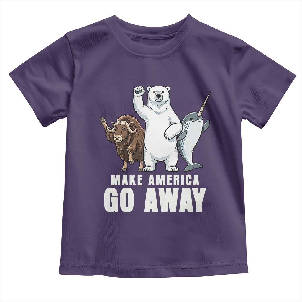 Funny Make America Go Away Toddler T Shirt Anti Authoritarian Political Gag Gift