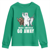 Funny Make America Go Away Youth Sweatshirt Anti Authoritarian Political Gag Gift