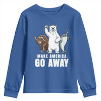 Funny Make America Go Away Youth Sweatshirt Anti Authoritarian Political Gag Gift