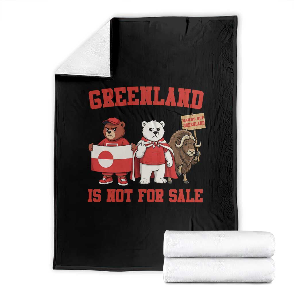 Greenland Is Not For Sale Throw Blanket Greenland Lover Support