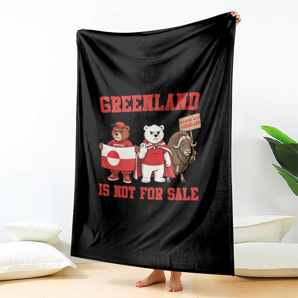 Greenland Is Not For Sale Throw Blanket Greenland Lover Support
