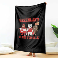 Greenland Is Not For Sale Throw Blanket Greenland Lover Support