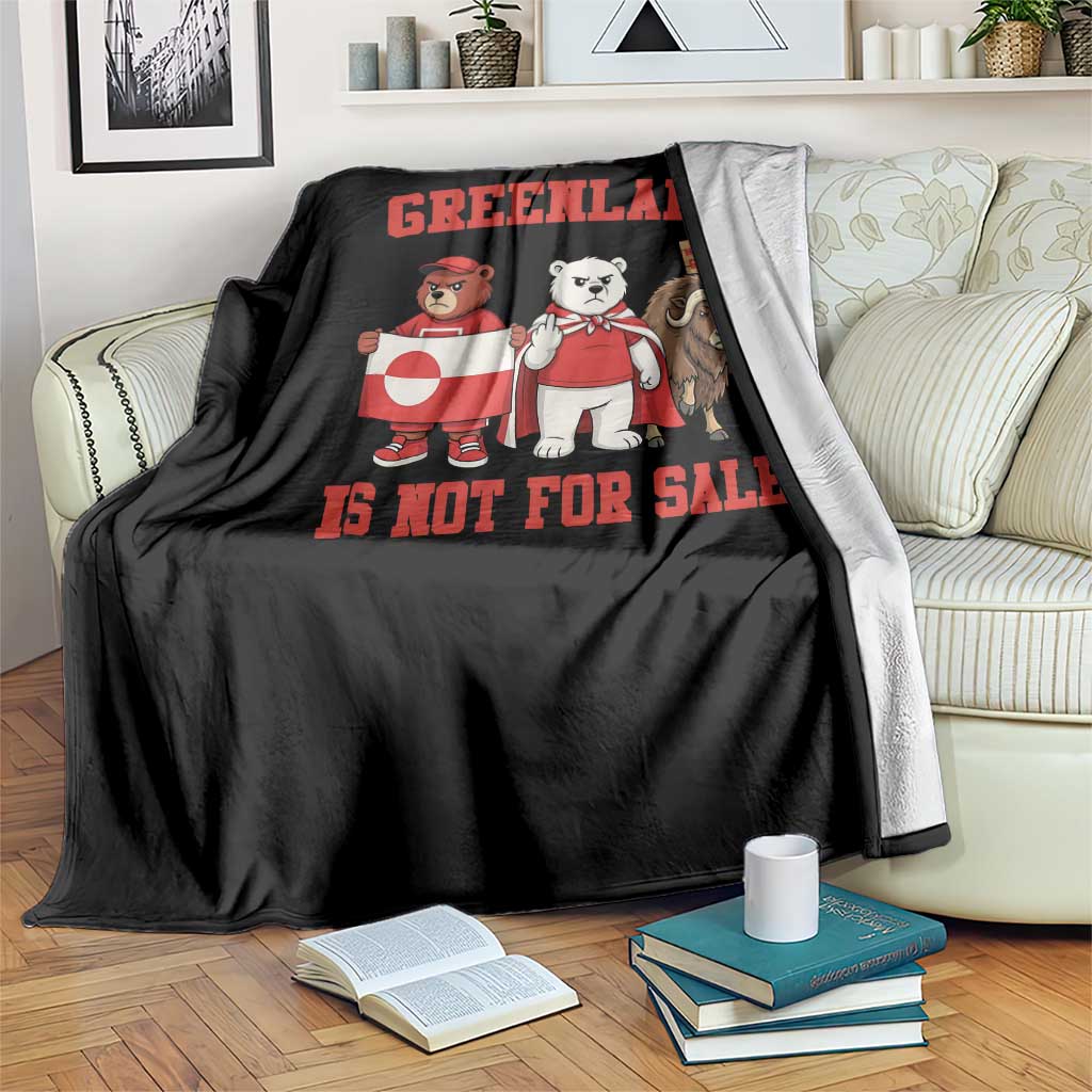 Greenland Is Not For Sale Throw Blanket Greenland Lover Support