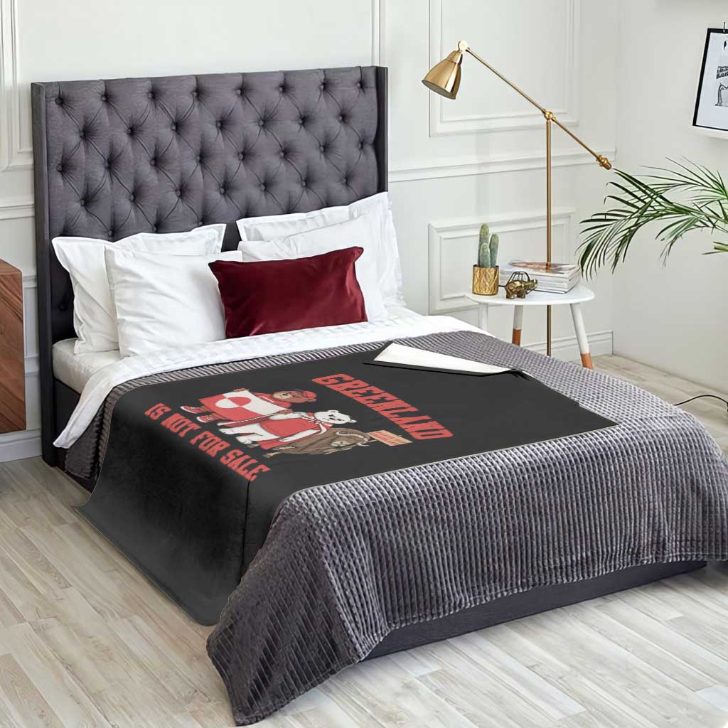 Greenland Is Not For Sale Throw Blanket Greenland Lover Support