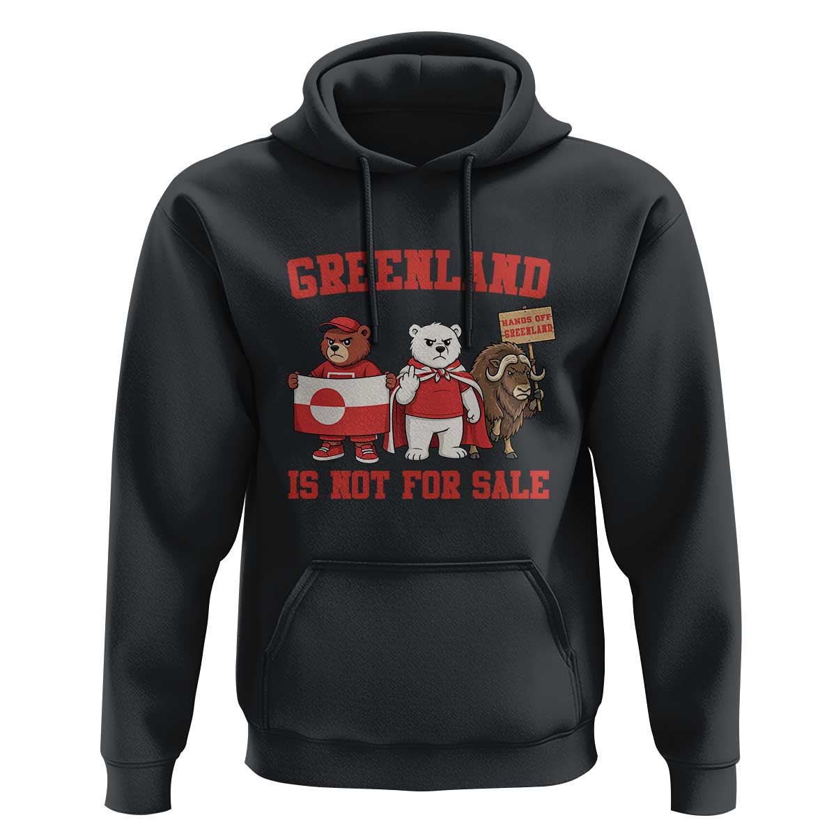 Greenland Is Not For Sale Hoodie Greenland Lover Support