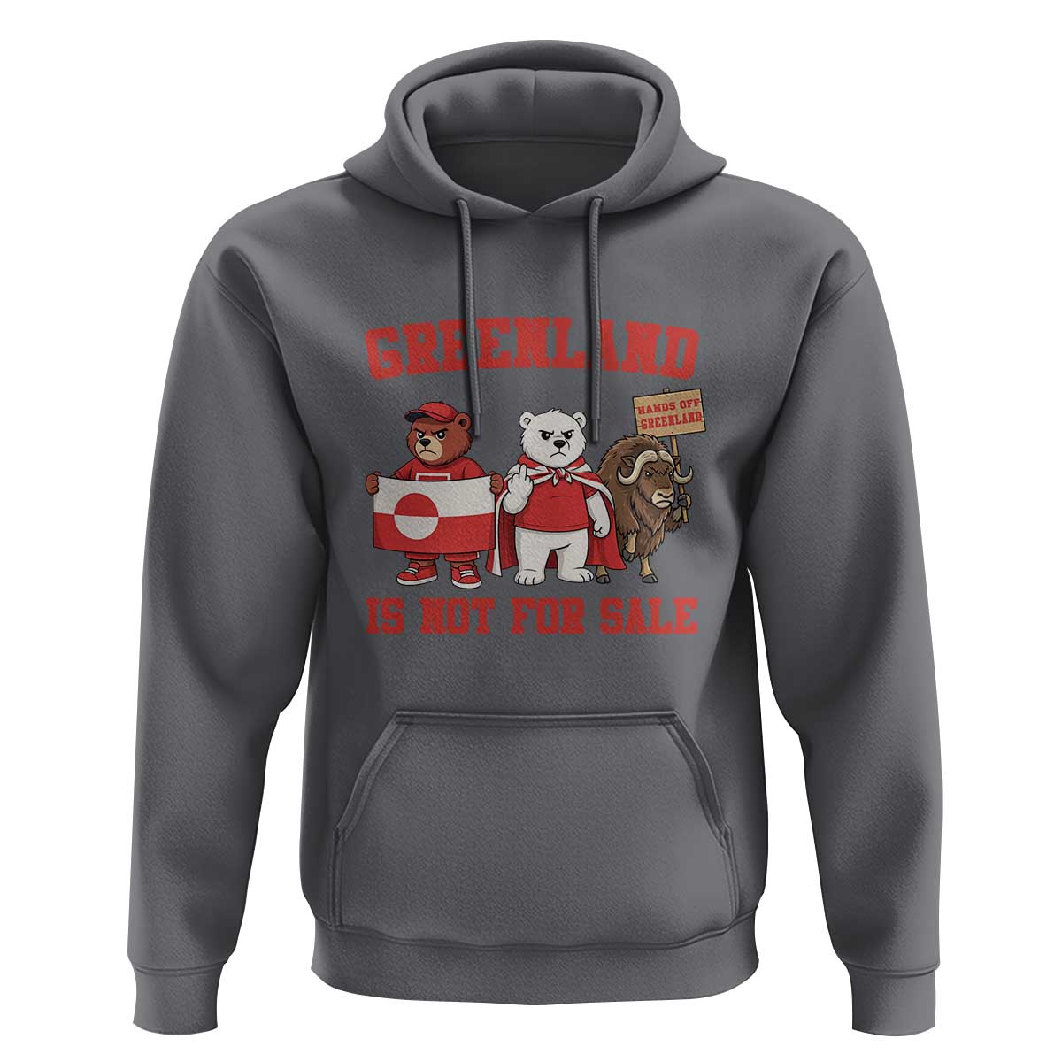 Greenland Is Not For Sale Hoodie Greenland Lover Support