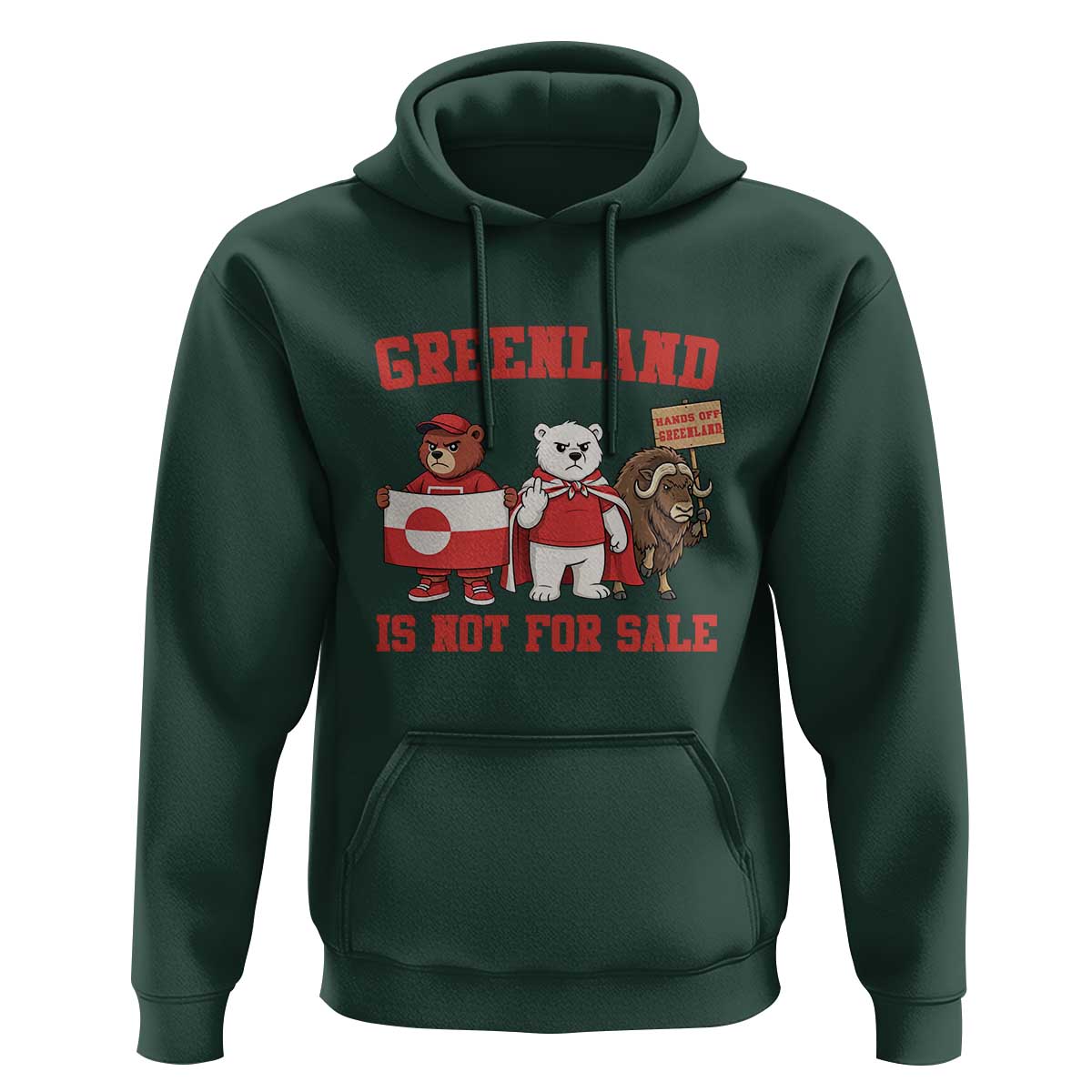 Greenland Is Not For Sale Hoodie Greenland Lover Support