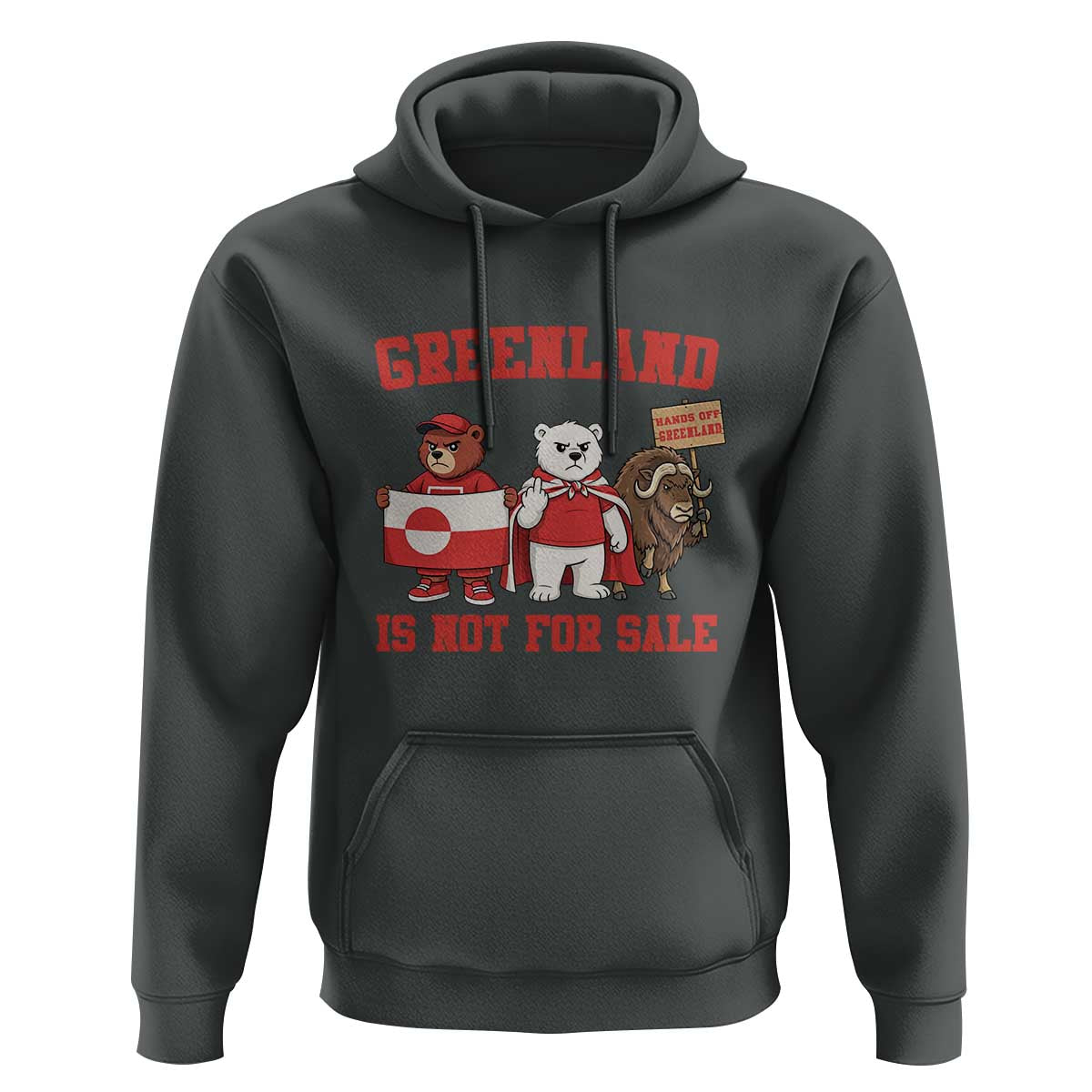 Greenland Is Not For Sale Hoodie Greenland Lover Support