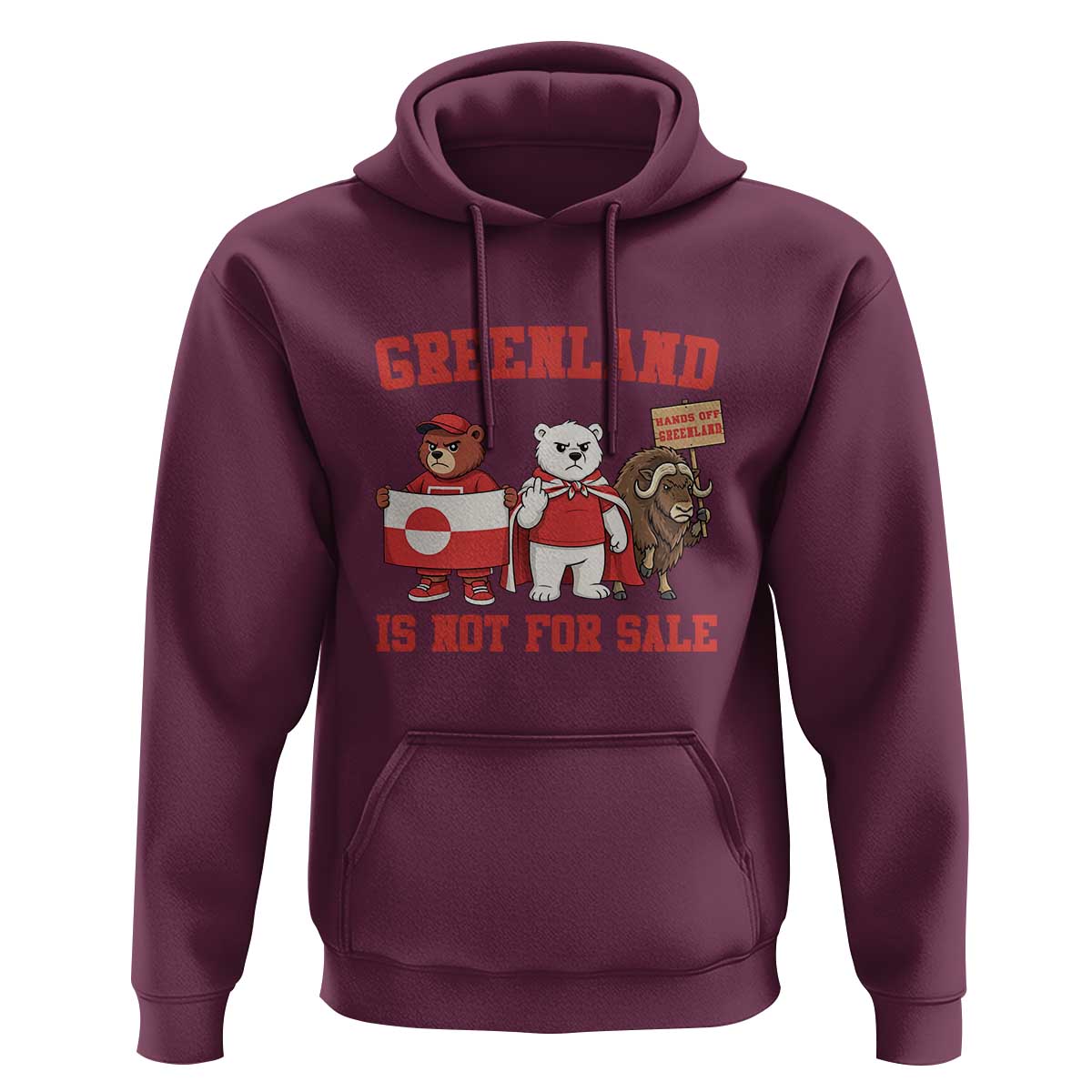 Greenland Is Not For Sale Hoodie Greenland Lover Support