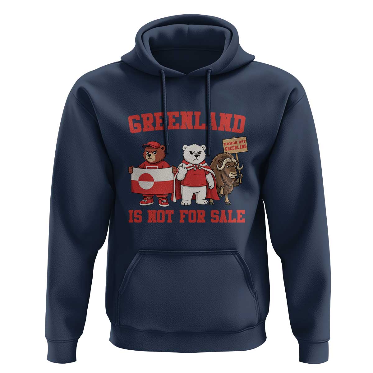Greenland Is Not For Sale Hoodie Greenland Lover Support