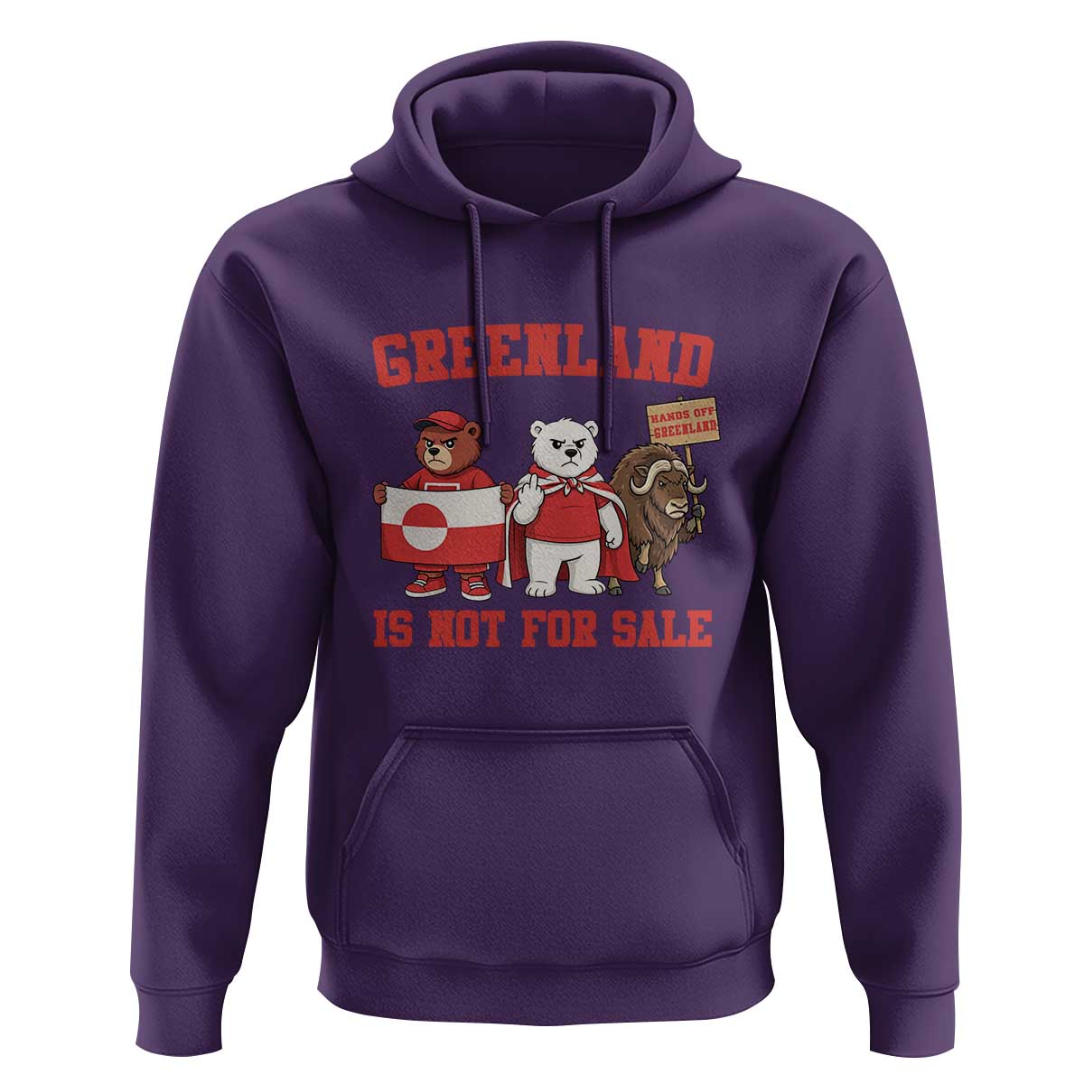 Greenland Is Not For Sale Hoodie Greenland Lover Support