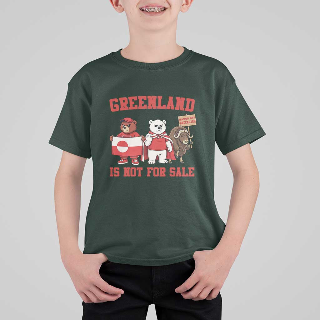 Greenland Is Not For Sale T Shirt For Kid Greenland Lover Support