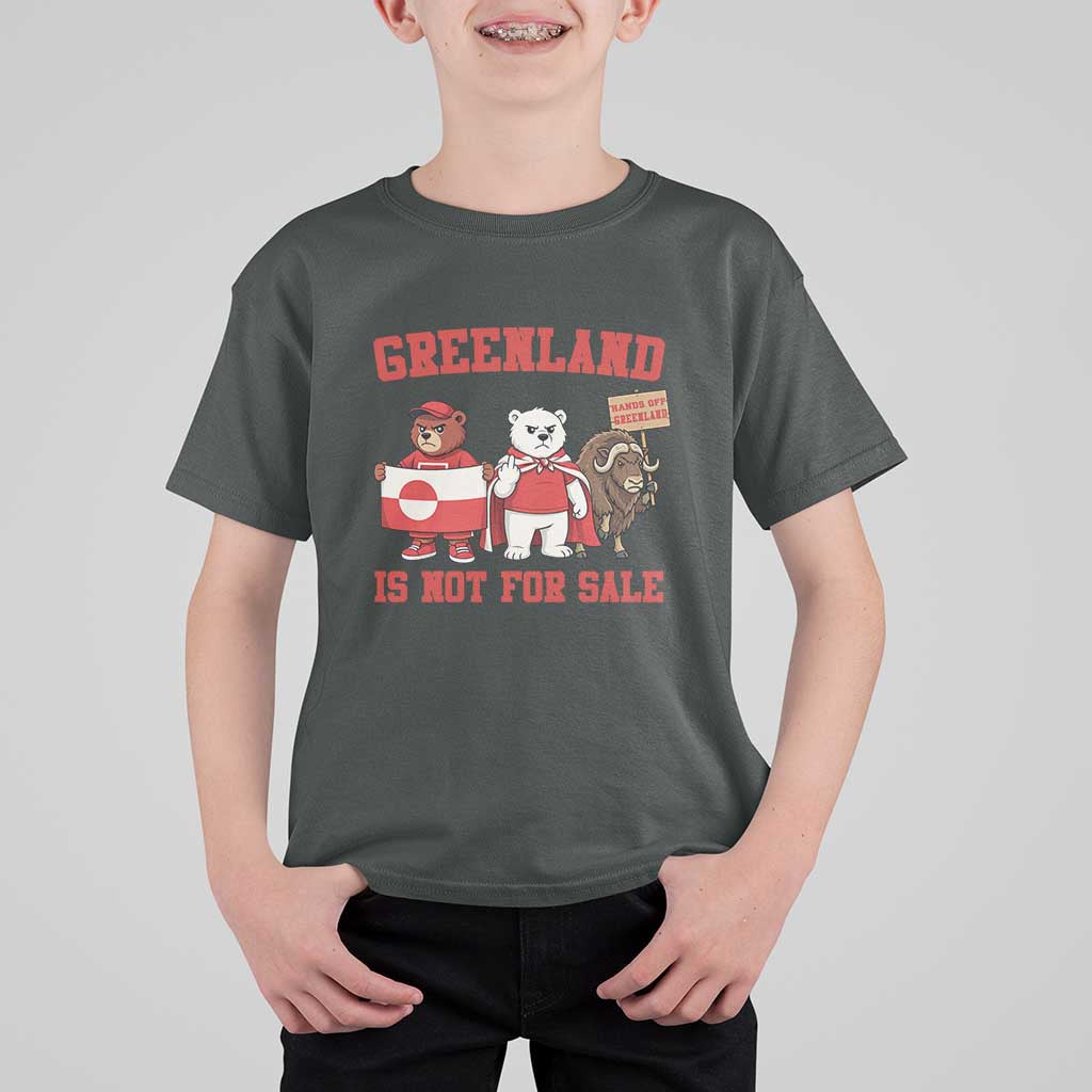 Greenland Is Not For Sale T Shirt For Kid Greenland Lover Support