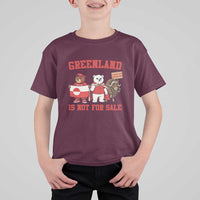 Greenland Is Not For Sale T Shirt For Kid Greenland Lover Support