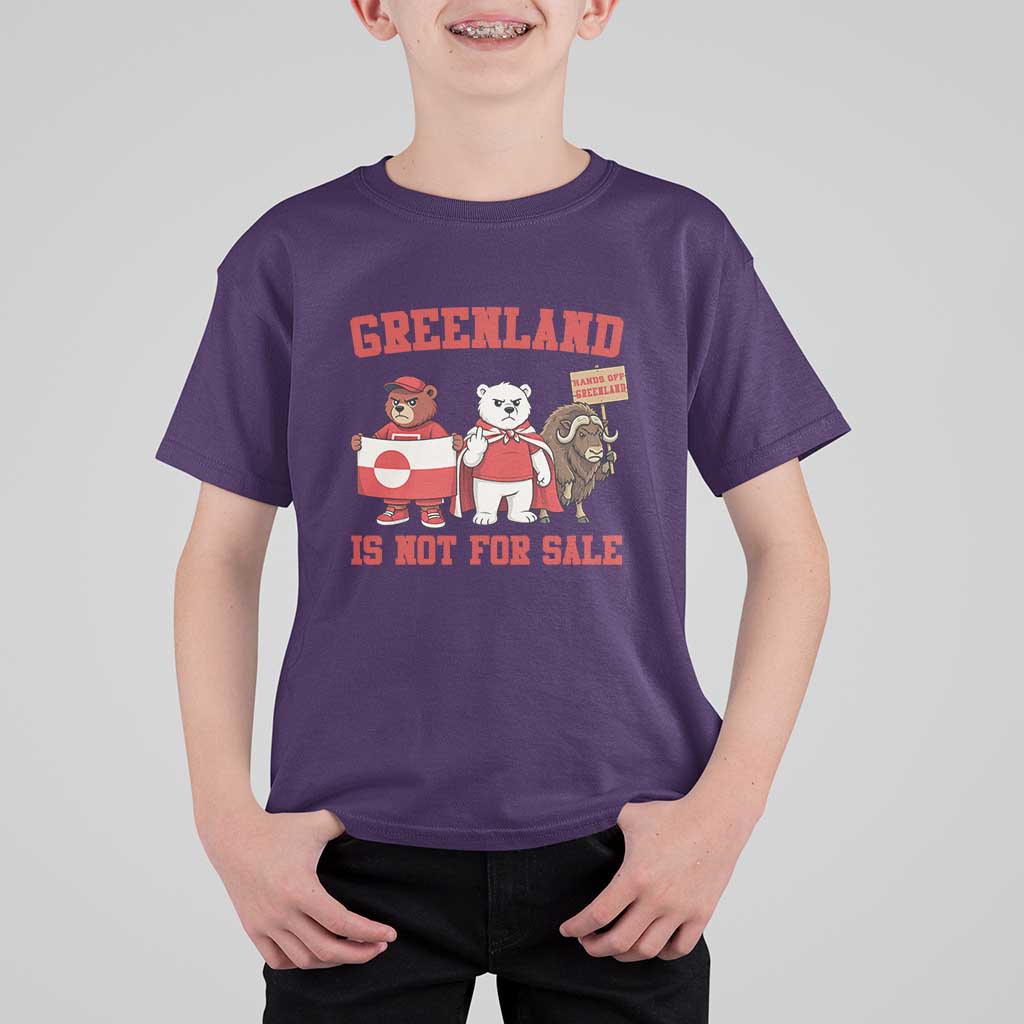 Greenland Is Not For Sale T Shirt For Kid Greenland Lover Support