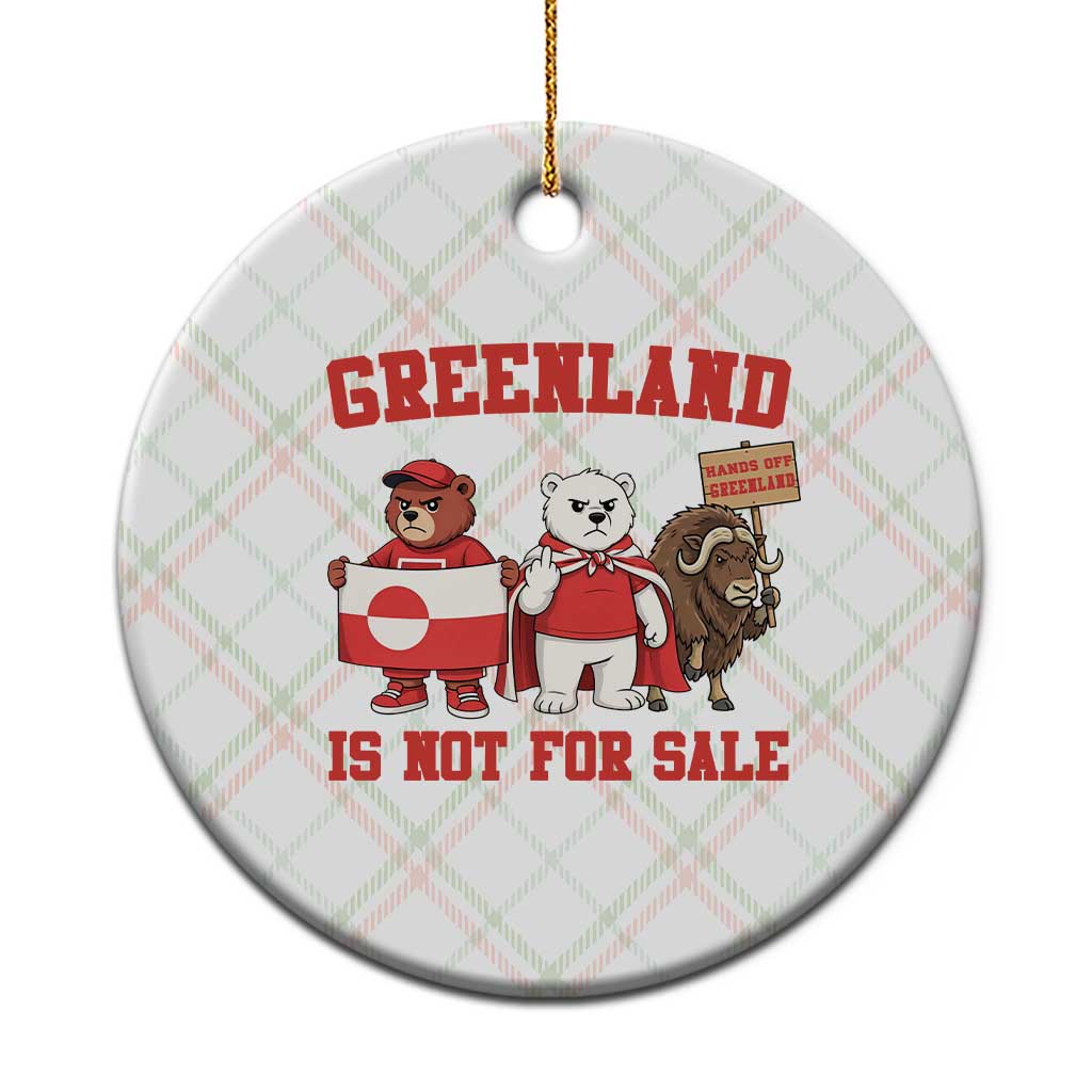 Greenland Is Not For Sale Ceramic Ornament Greenland Lover Support