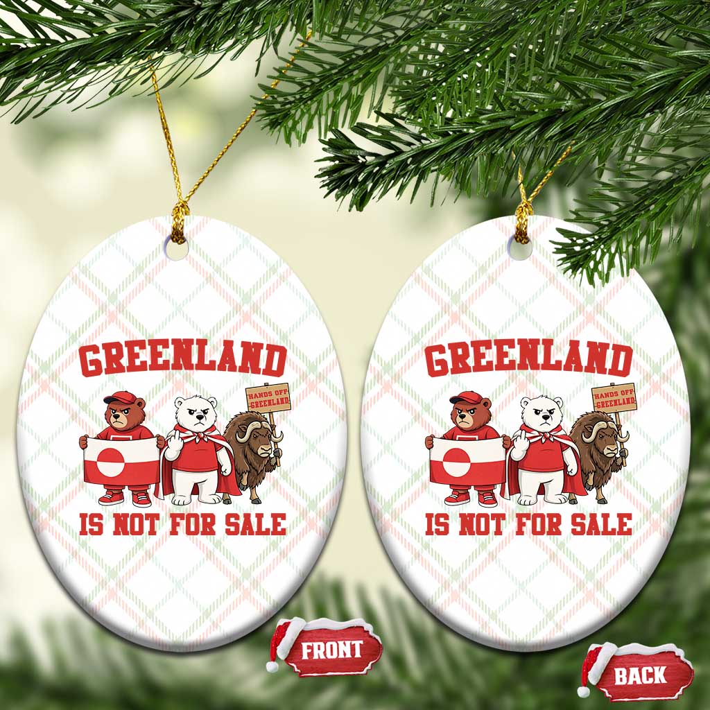 Greenland Is Not For Sale Ceramic Ornament Greenland Lover Support