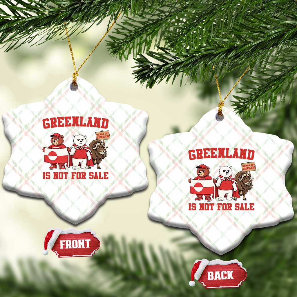 Greenland Is Not For Sale Ceramic Ornament Greenland Lover Support