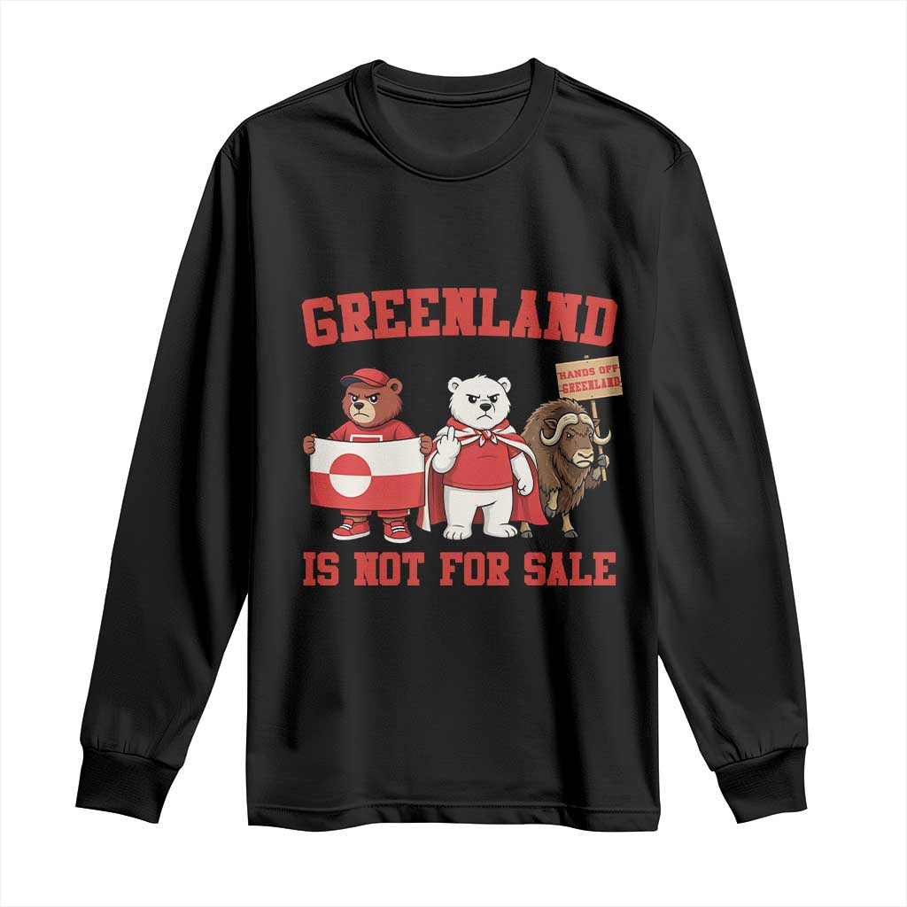 Greenland Is Not For Sale Long Sleeve Shirt Greenland Lover Support
