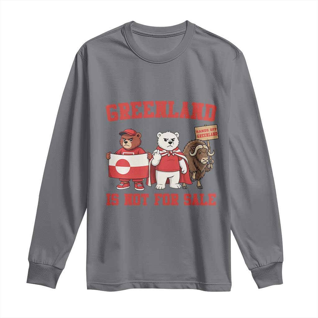 Greenland Is Not For Sale Long Sleeve Shirt Greenland Lover Support