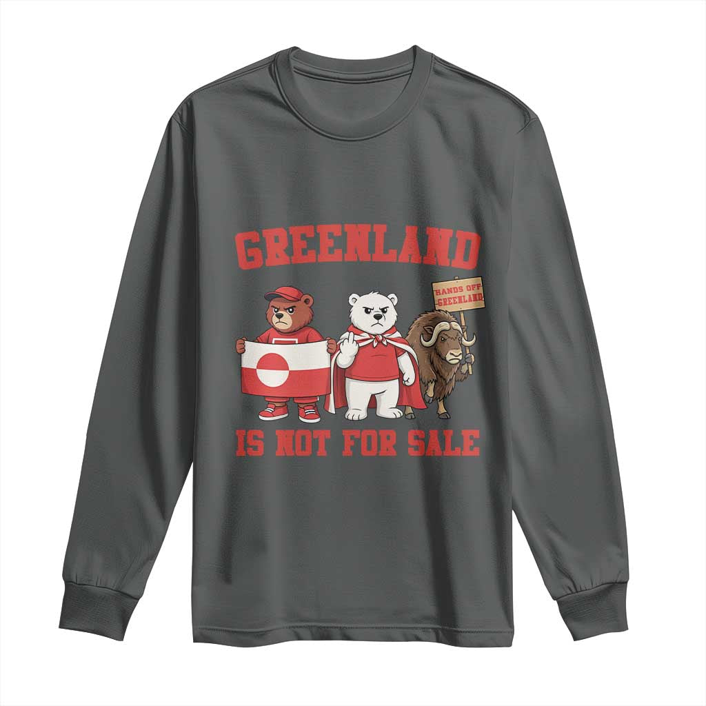 Greenland Is Not For Sale Long Sleeve Shirt Greenland Lover Support