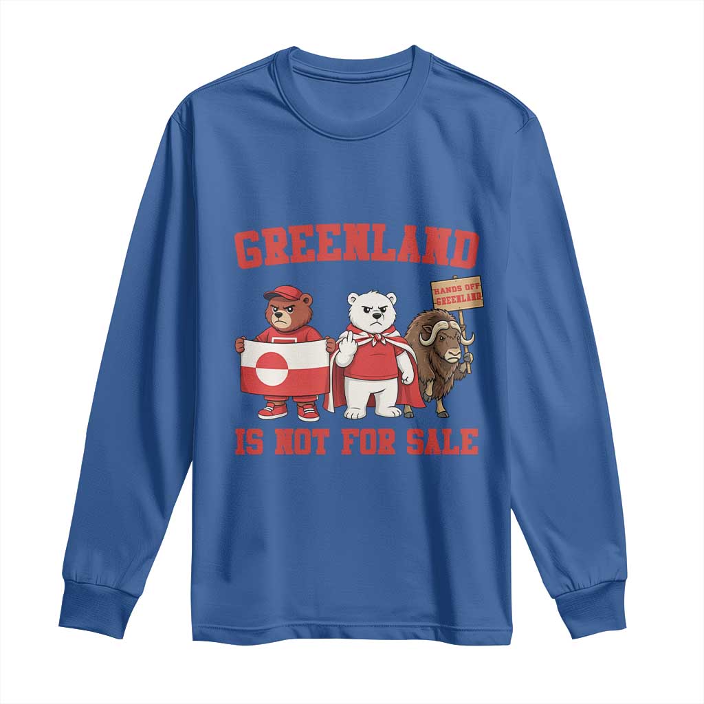 Greenland Is Not For Sale Long Sleeve Shirt Greenland Lover Support
