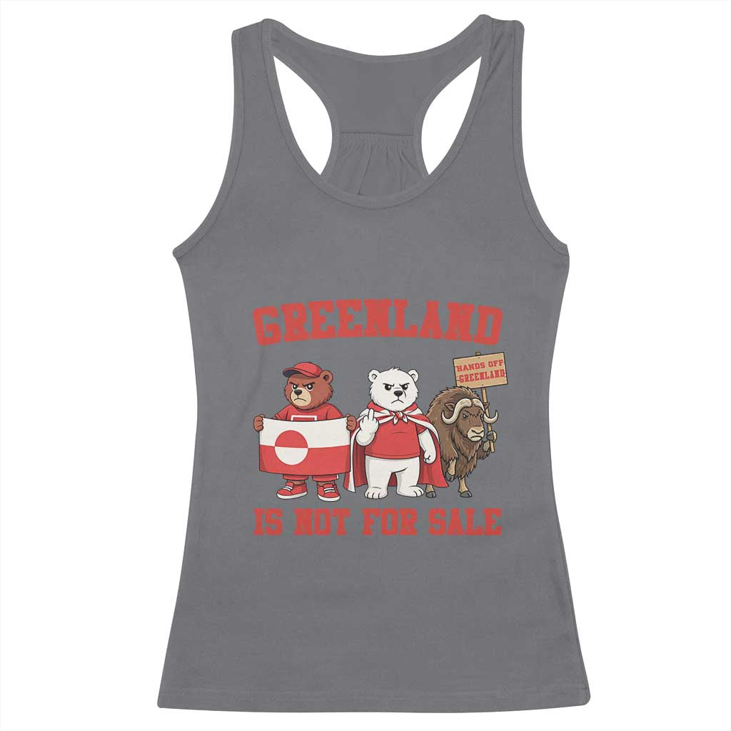 Greenland Is Not For Sale Racerback Tank Top Greenland Lover Support