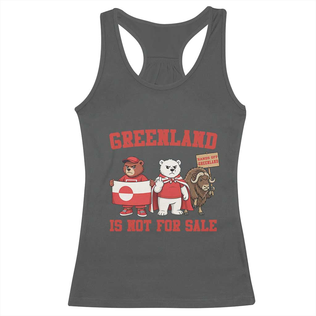 Greenland Is Not For Sale Racerback Tank Top Greenland Lover Support