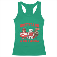 Greenland Is Not For Sale Racerback Tank Top Greenland Lover Support