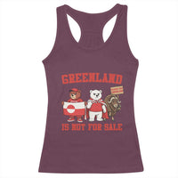 Greenland Is Not For Sale Racerback Tank Top Greenland Lover Support