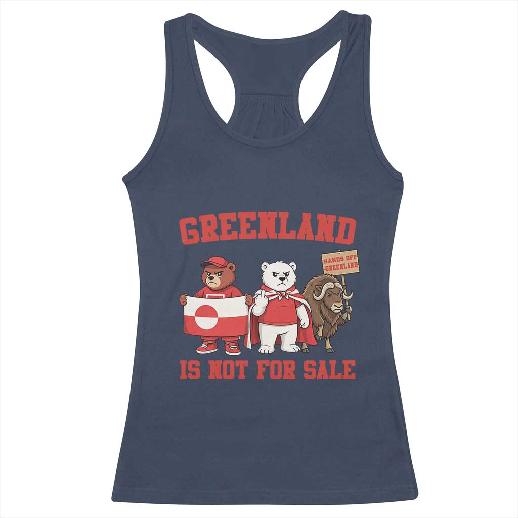 Greenland Is Not For Sale Racerback Tank Top Greenland Lover Support