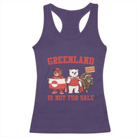 Greenland Is Not For Sale Racerback Tank Top Greenland Lover Support